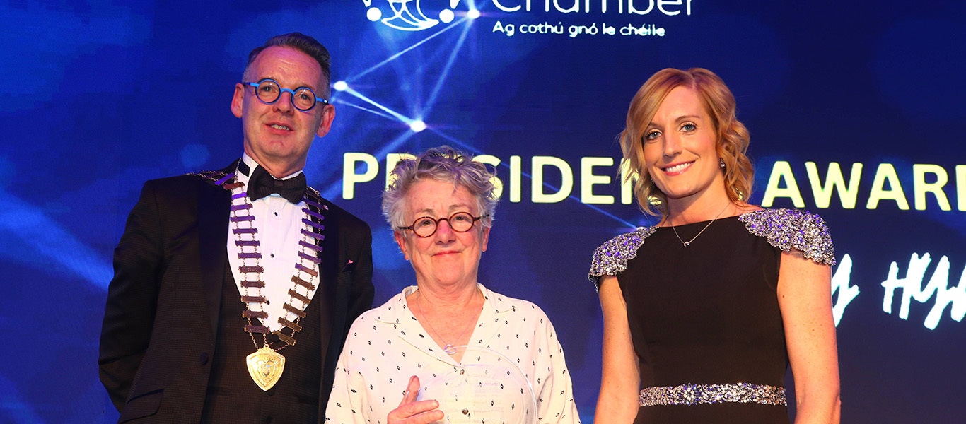Garry Hynes receives Galway Chamber President's Award banner photo